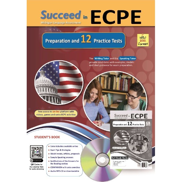 Succeed in ECPE Michigan Language Assessment NEW 2021 Format - 12 Practice Tests - Self Study Edition